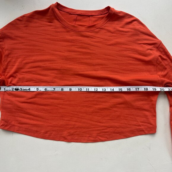 Lululemon Muscle Love Long Sleeve Tiger Mesh Warm Coral - Picture 9 of 15